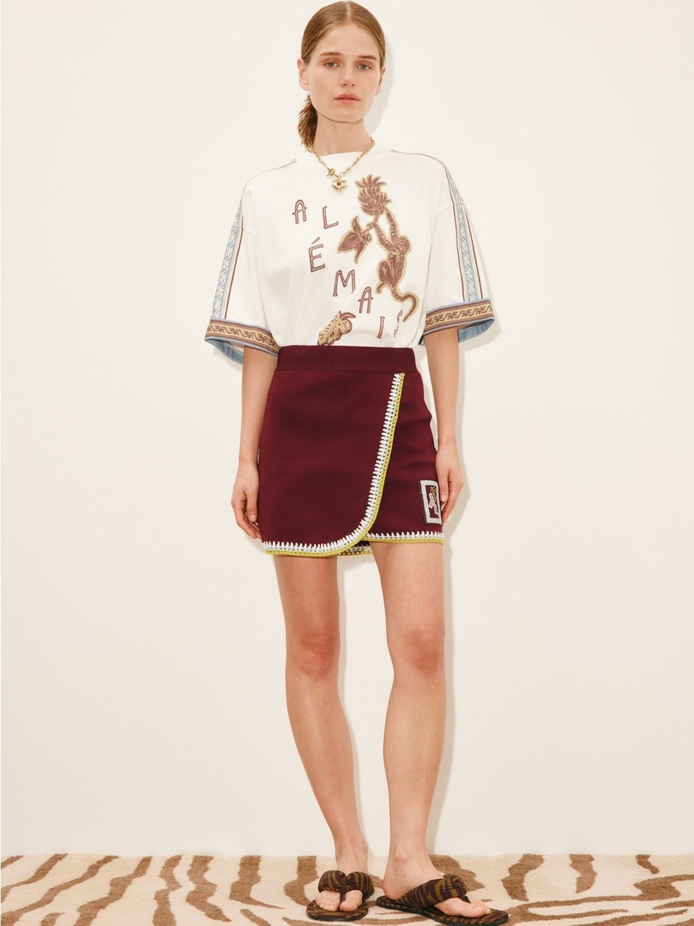ALÉMAIS Jasper Knit Mini Skirt, New
